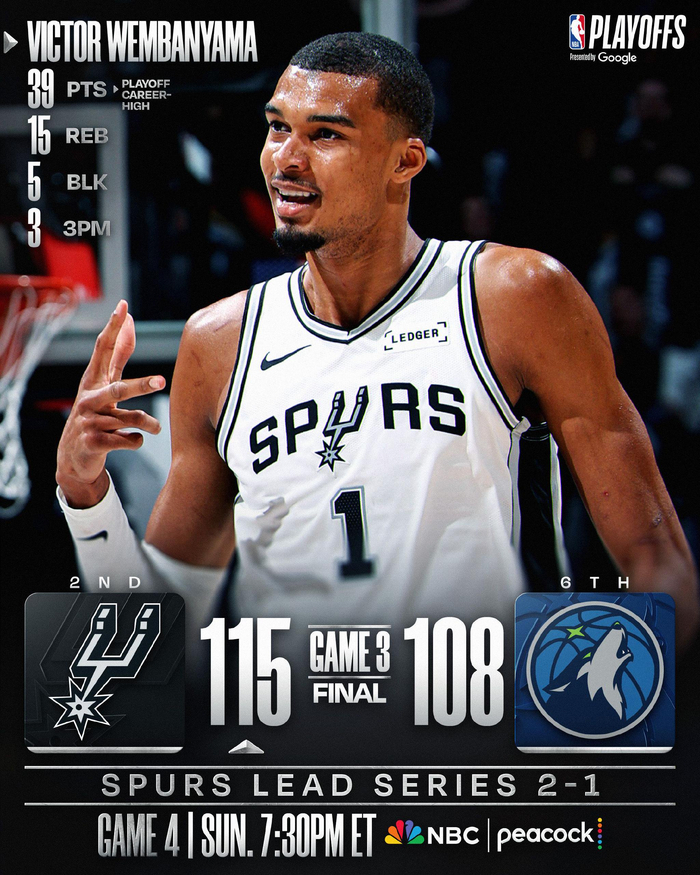 V体育网址-马刺战胜森林狼晋级季后赛|NBA|NBA季后赛|明尼苏达森林狼队|圣安东尼奥马刺队|nba_新浪体育_新浪新闻